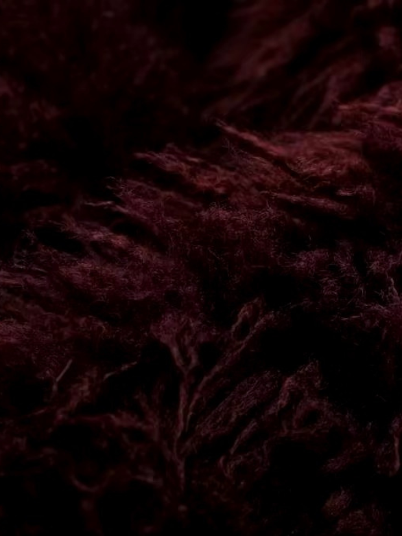 Victoria Burgunderrote Kunstpelzjacke