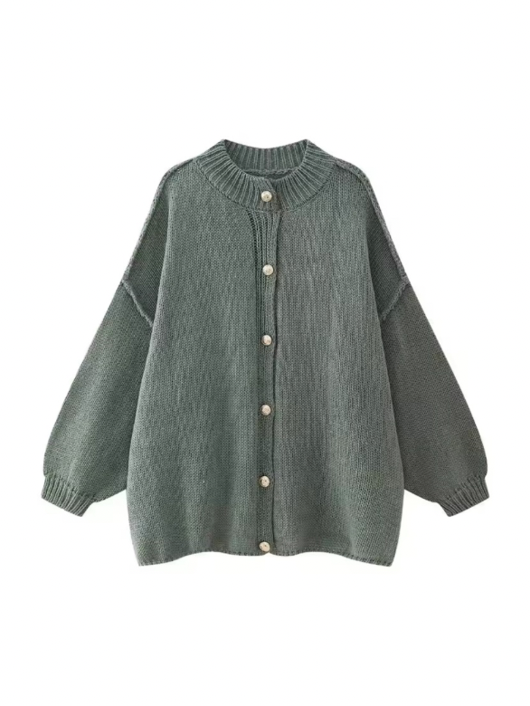 Oversize-Rippstrick-Cardigan