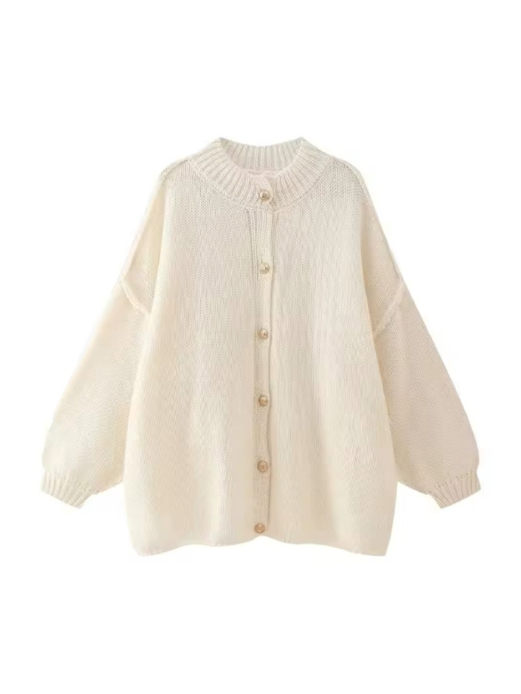 Oversize-Rippstrick-Cardigan