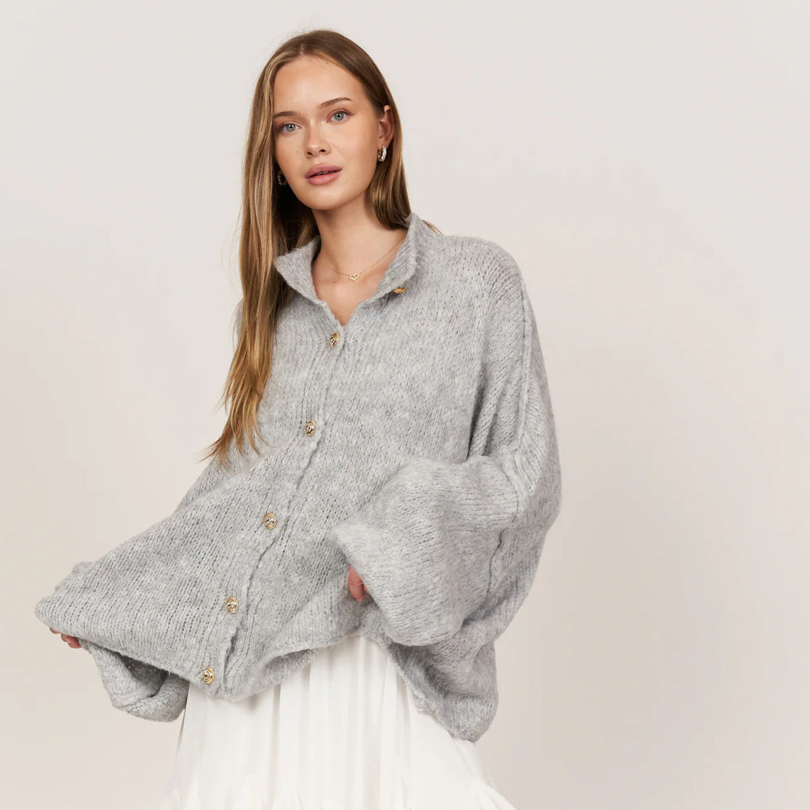 Oversize-Rippstrick-Cardigan
