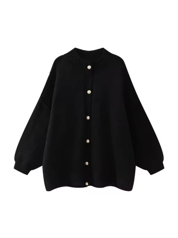 Oversize-Rippstrick-Cardigan