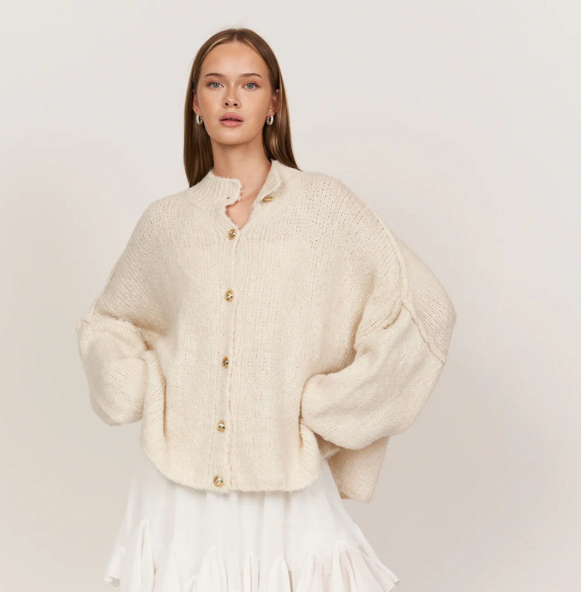 Oversize-Rippstrick-Cardigan